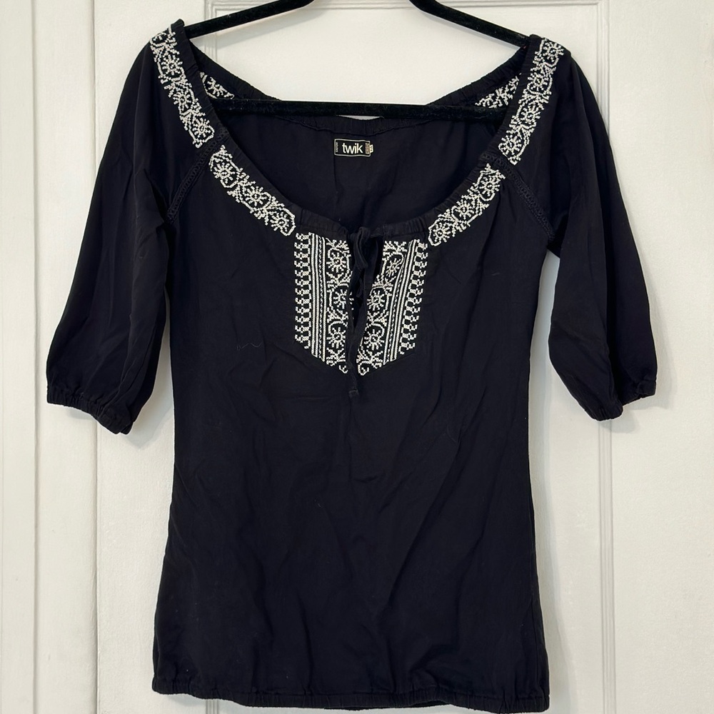 Boho off the shoulder sweater